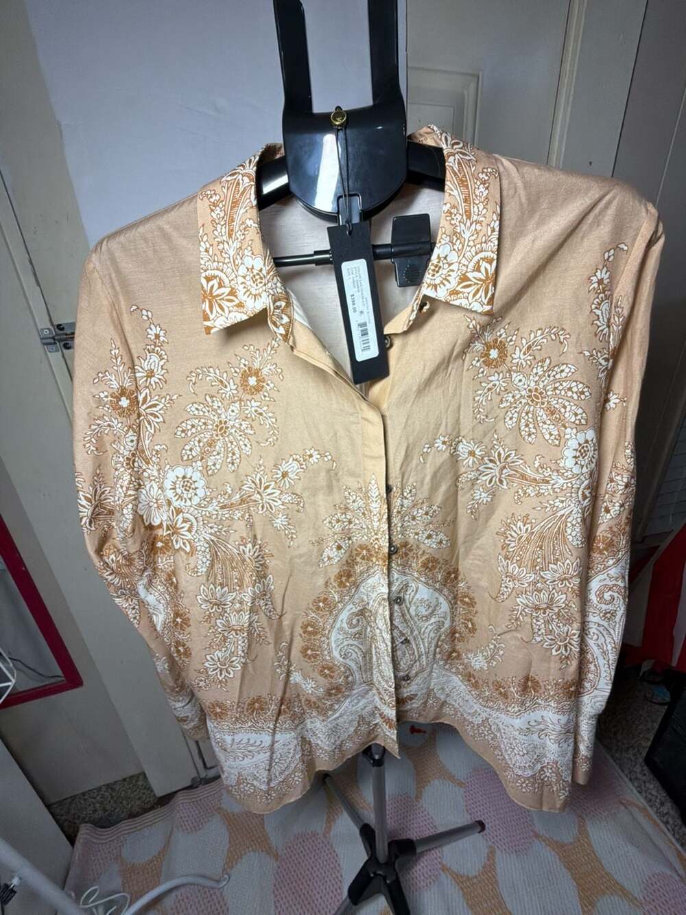 Kobi Halperin Floral Paisley Print Long Sleeve Button-Down Shirt